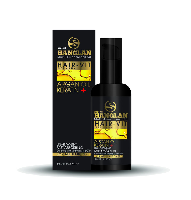 روغن تقویت موی حاوی کراتین هانگلن 100 میل