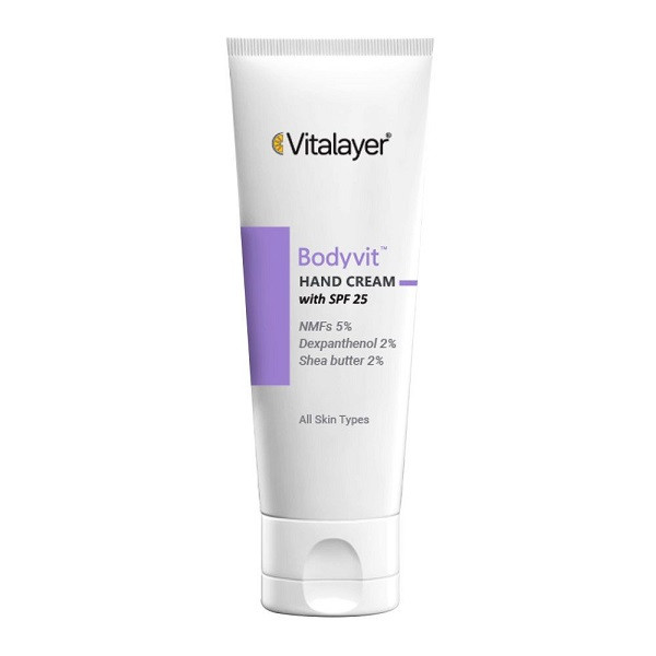 ویتالایر کرم مرطوب کننده دست SPF25 بادی ویت 75 میل